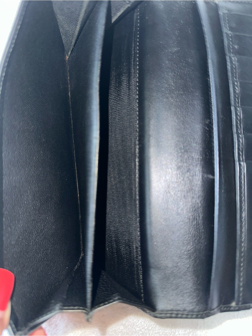 🖤Gucci GG Canvas Continental Wallet Black Leather Trim Long Wallet🖤 - Picture 12 of 14